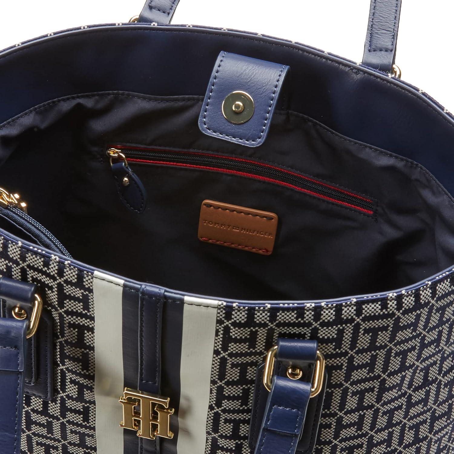 imageTommy Hilfiger Womens Jaden Plus ToteLight StoneNavy