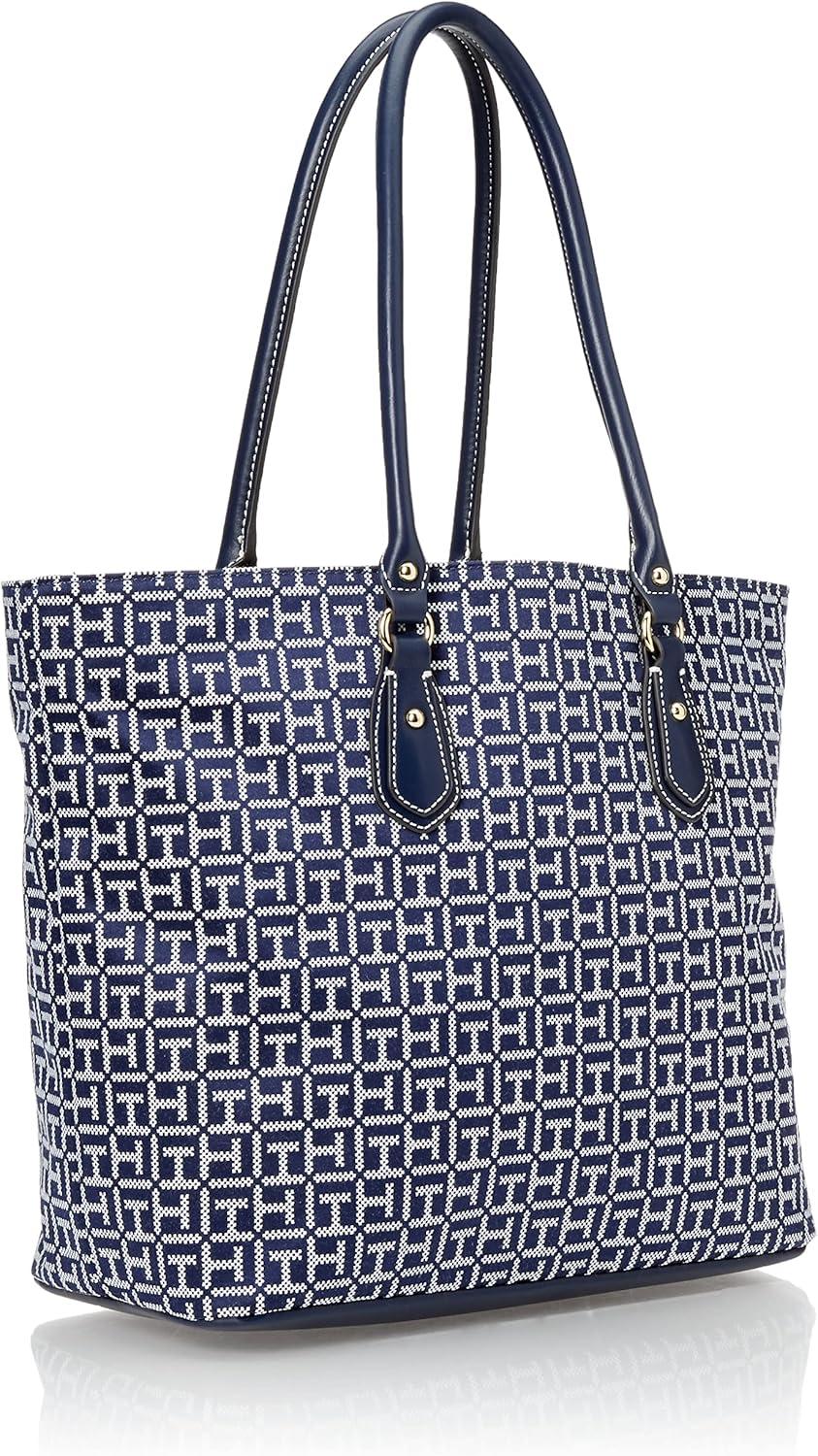imageTommy Hilfiger Womens Jaden Plus ToteNavyWhite