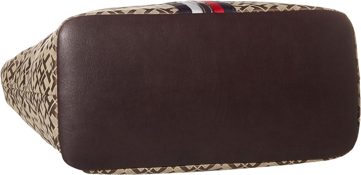 imageTommy Hilfiger Womens Jaden Plus ToteTommy Chocolate