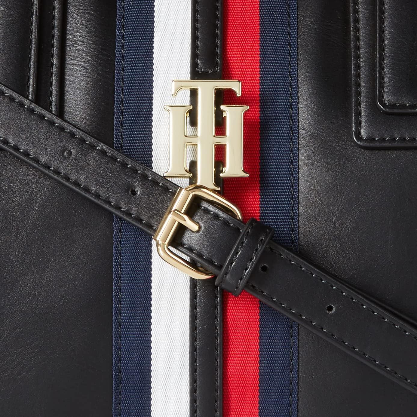 imageTommy Hilfiger Womens Jaden Satchel Crossbody BagBlack