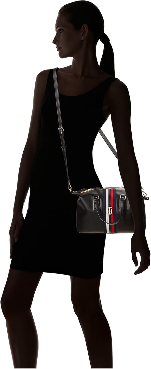 imageTommy Hilfiger Womens Jaden Satchel Crossbody BagBlack