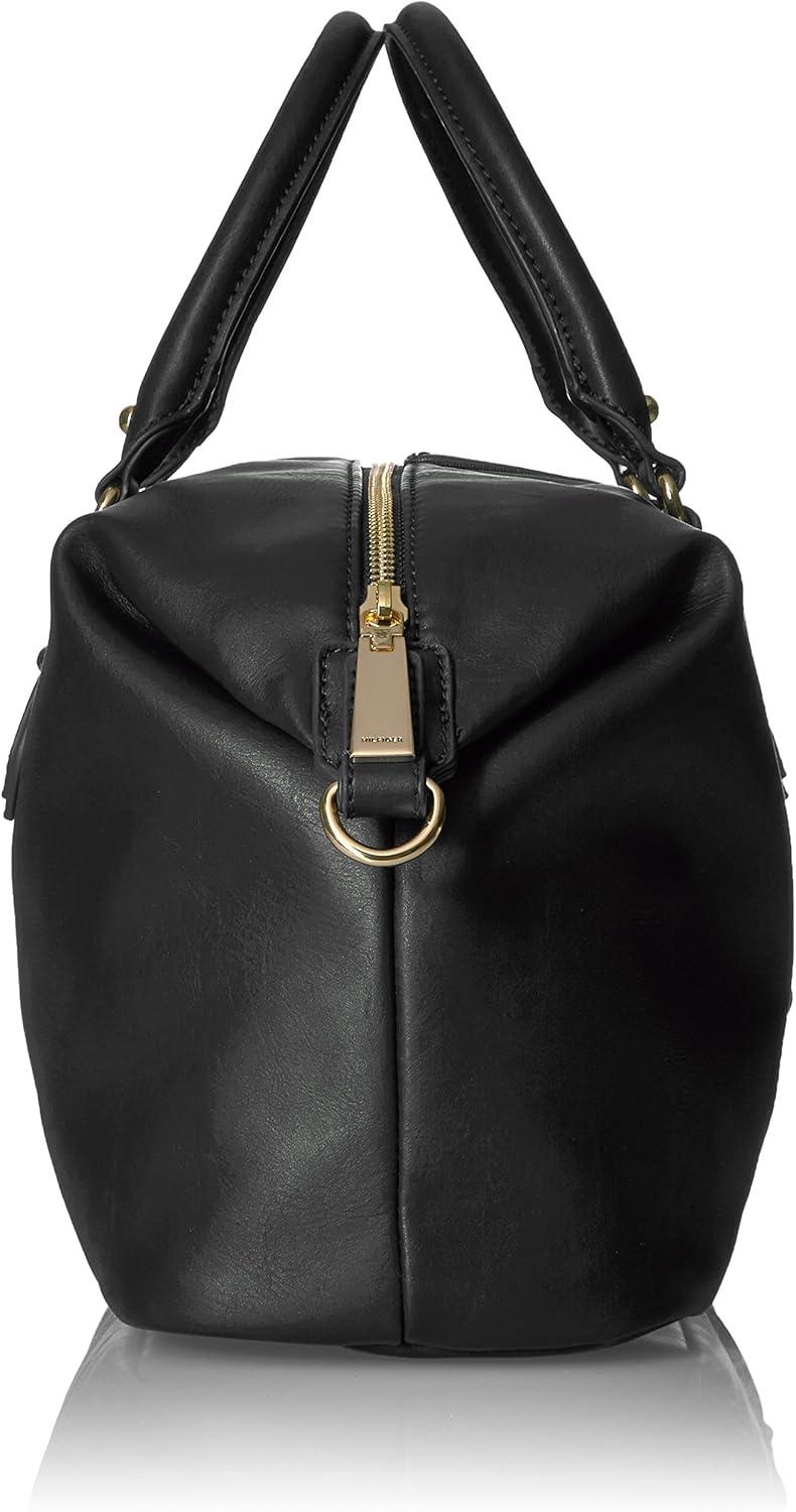 imageTommy Hilfiger Womens Jaden Satchel Crossbody BagBlack Polyvinyl Chloride