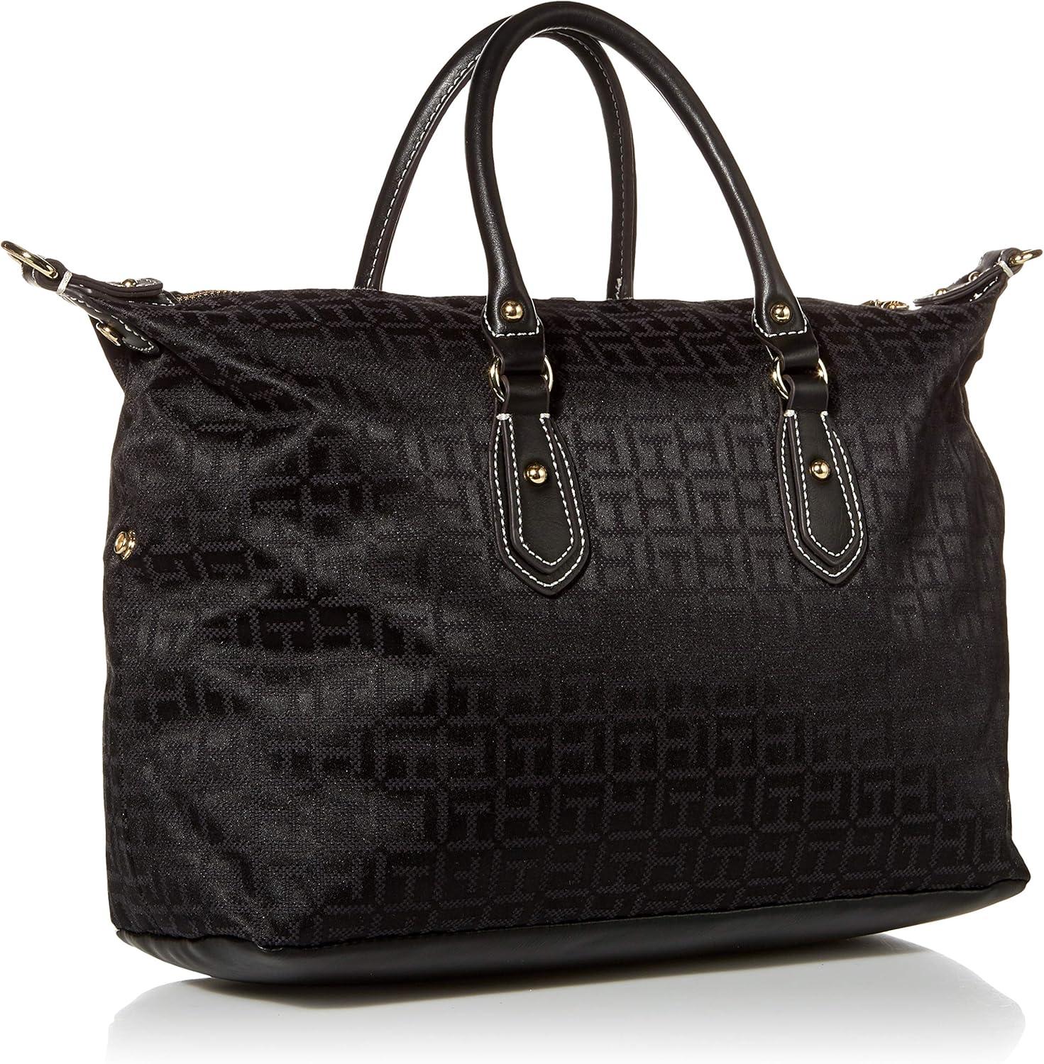 imageTommy Hilfiger Womens Jaden Satchel Crossbody BagHilfiger Black