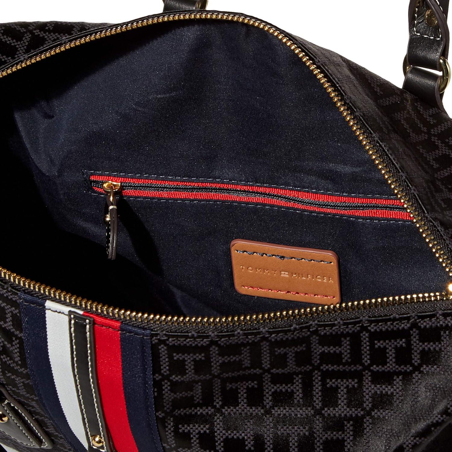 imageTommy Hilfiger Womens Jaden Satchel Crossbody BagHilfiger Black