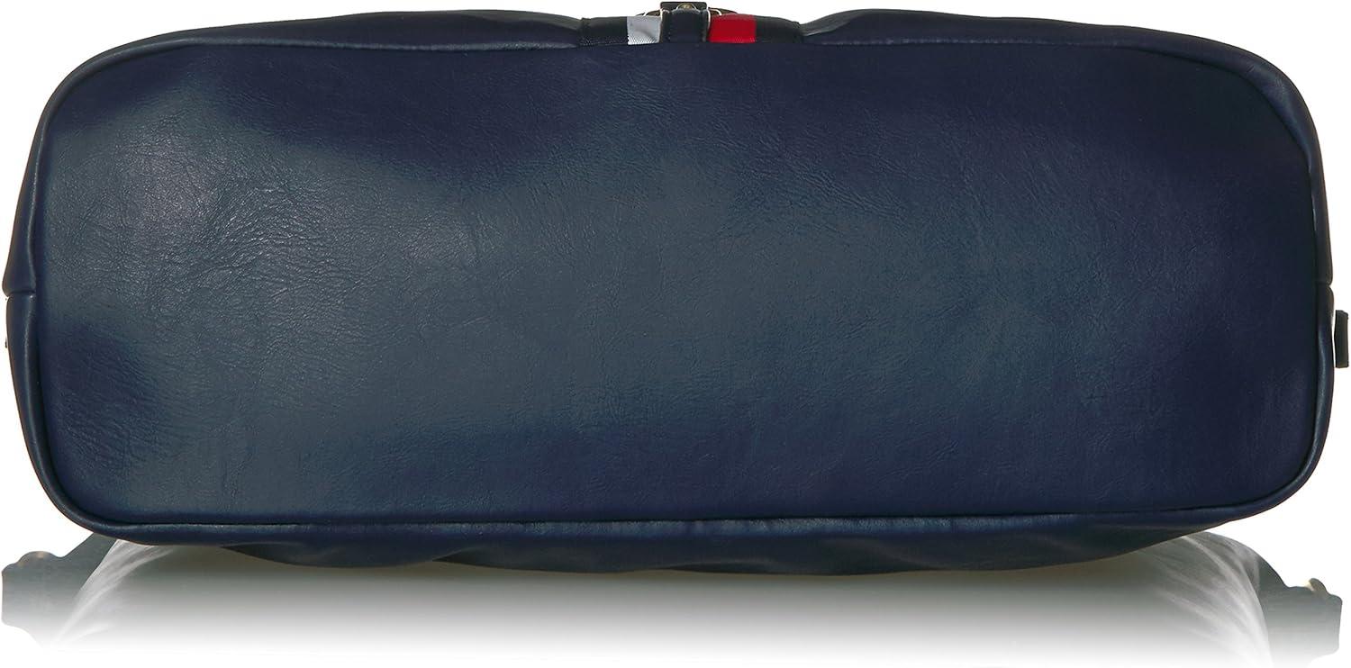 imageTommy Hilfiger Womens Jaden Satchel Crossbody BagNavy Polyvinyl Chloride