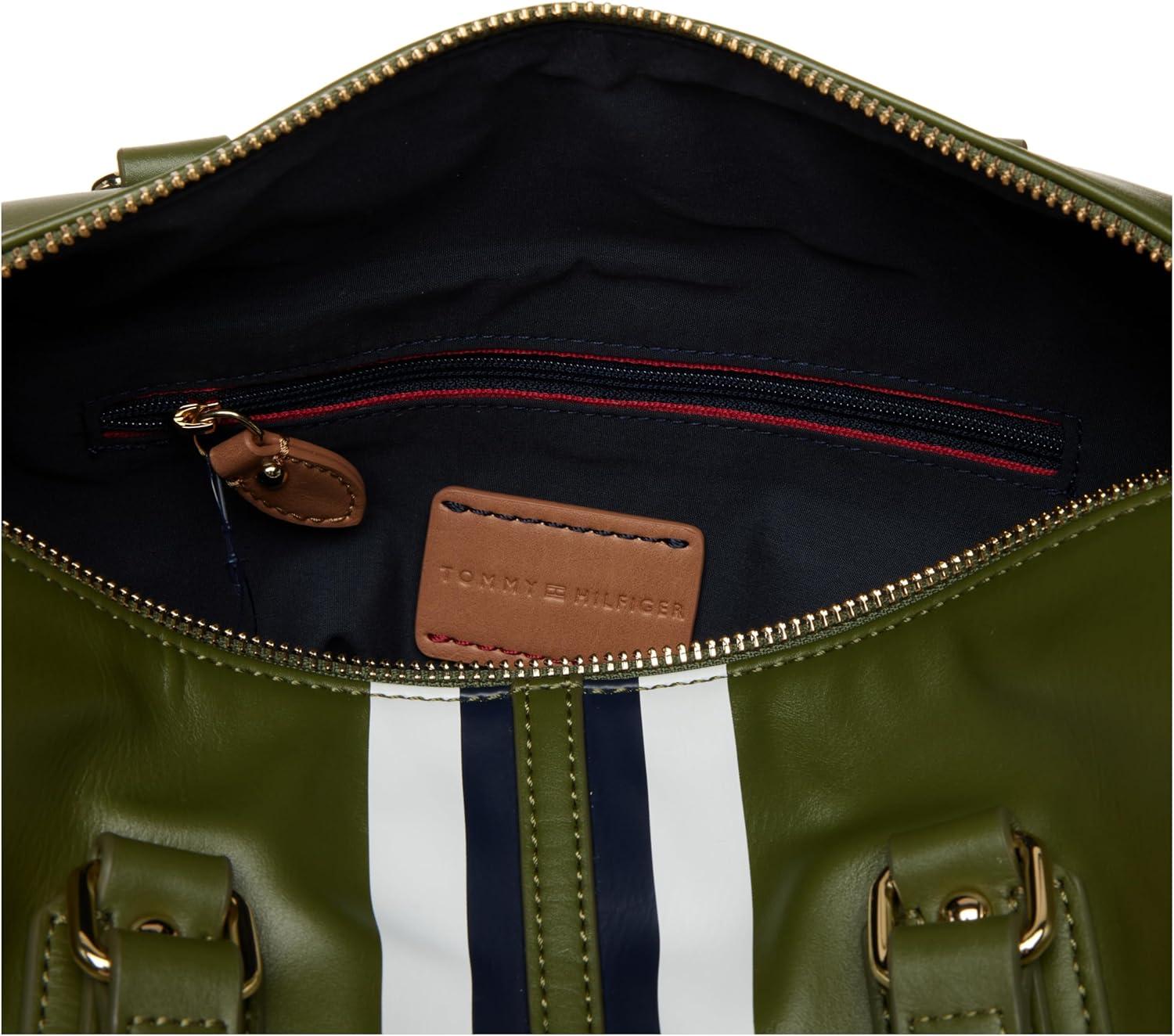 imageTommy Hilfiger Womens Jaden Satchel Crossbody BagPutting Green