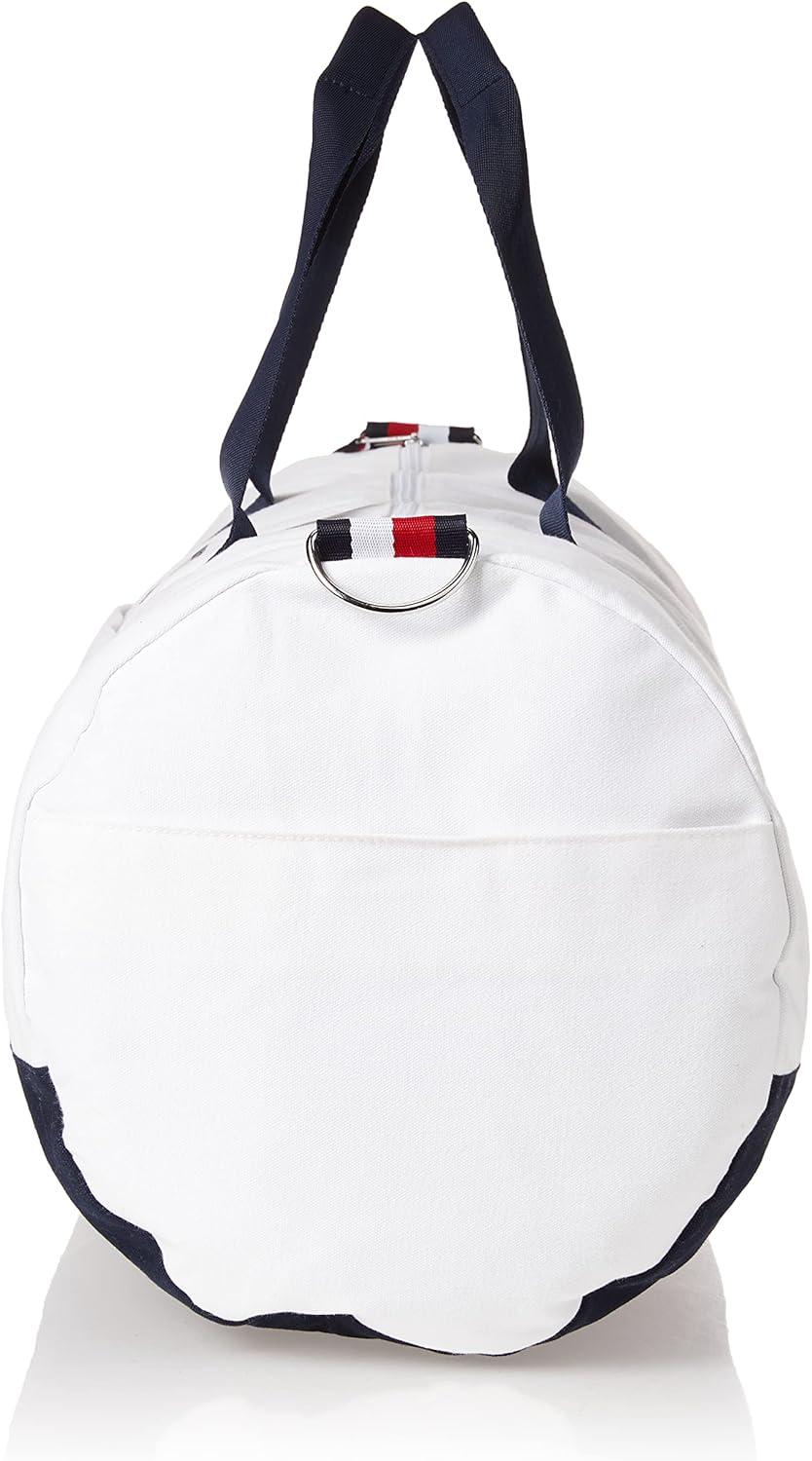 imageTommy Hilfiger mens Ardin Duffle Bag Th Deep Black One Size USBright White