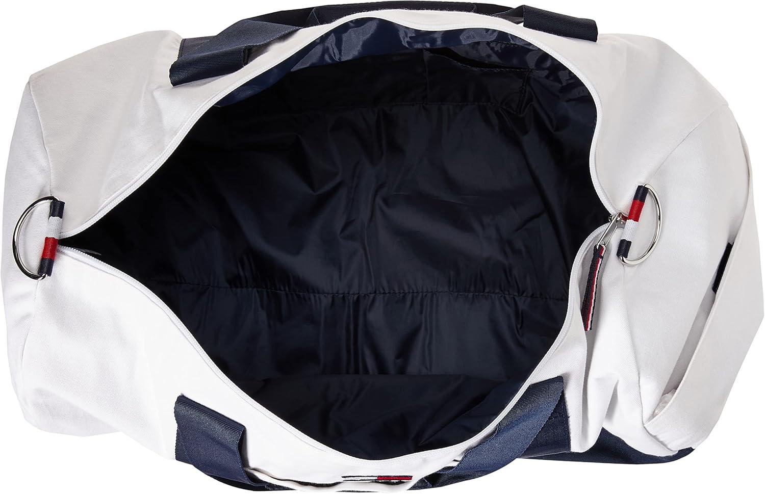 imageTommy Hilfiger mens Ardin Duffle Bag Th Deep Black One Size USBright White