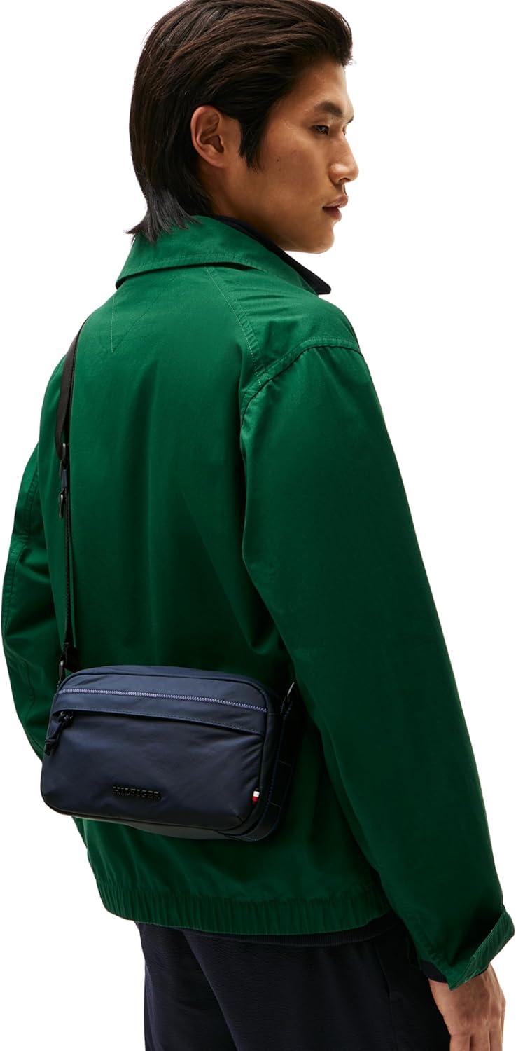 imageTommy Hilfiger mens Colour Small Messenger Bag With Adjustable StrapSpace Blue