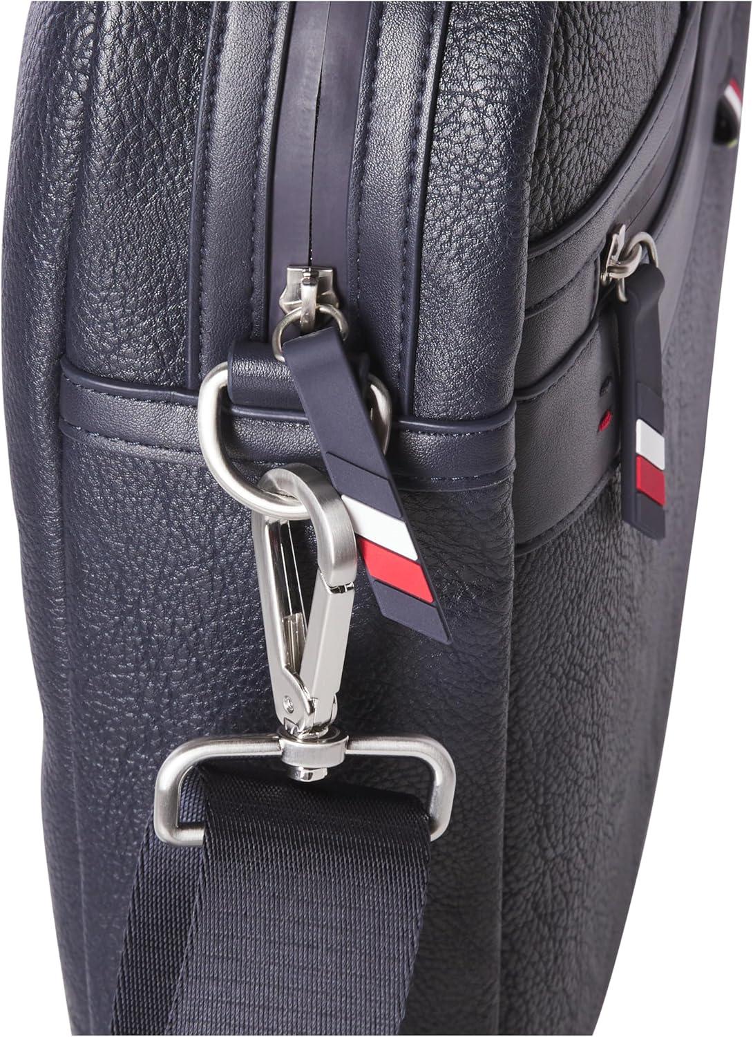 imageTommy Hilfiger mens Leo BriefcaseTh Navy Blue