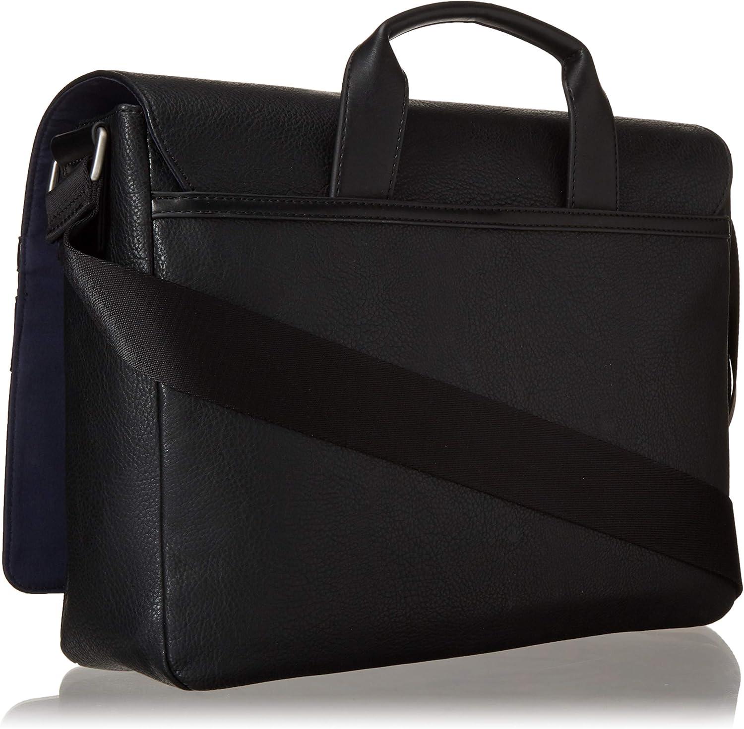 imageTommy Hilfiger mens Leo Messenger BagPebble Black