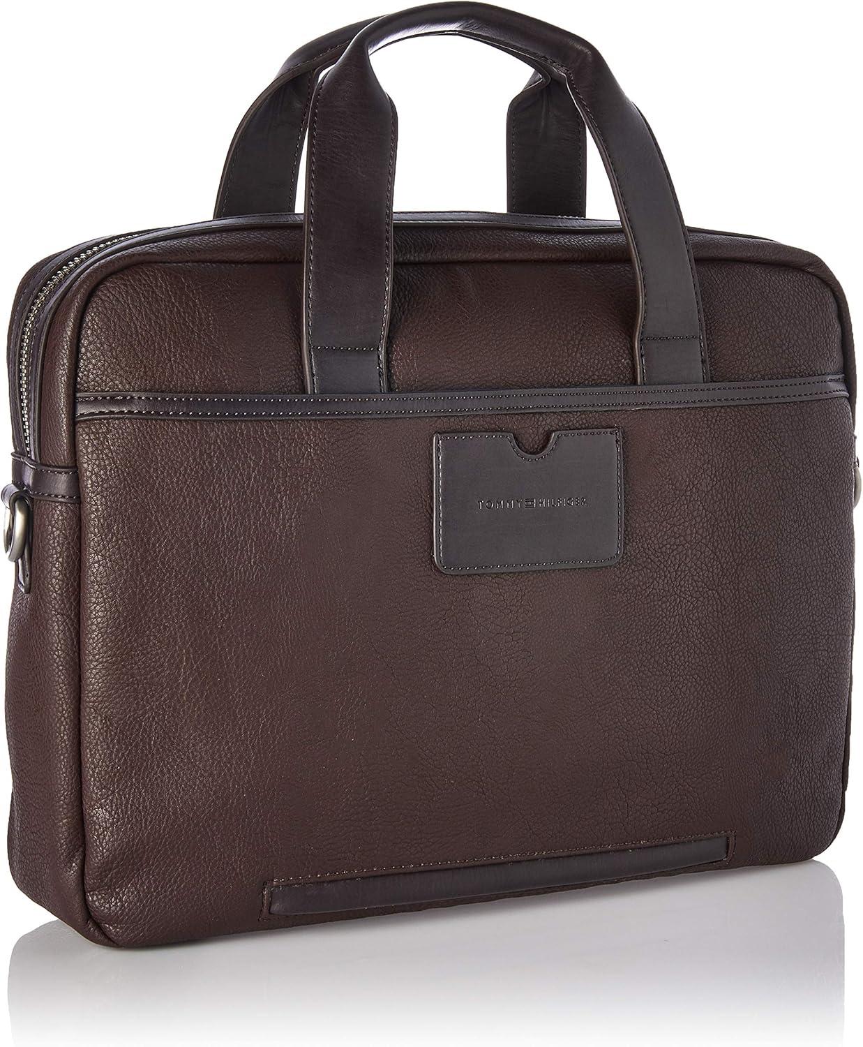 imageTommy Hilfiger mens LeobriefcaseppuDark Chocolate