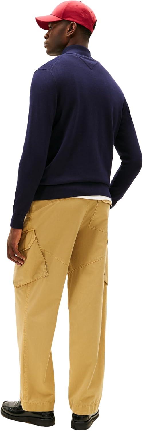 imageTommy Hilfiger mens Lightweight Full Zip Up SweaterDesert Sky