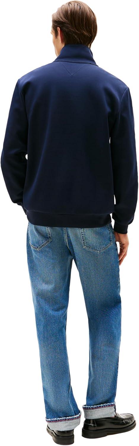 imageTommy Hilfiger mens Medium Weight 14 Zip SweatshirtDesert Sky