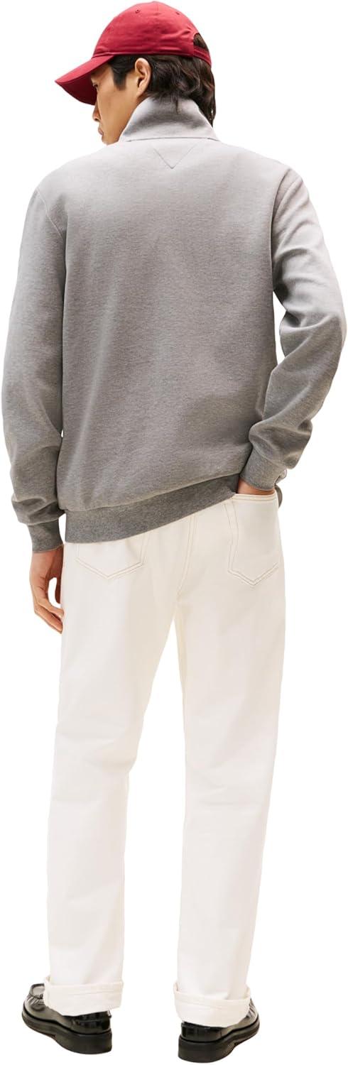 imageTommy Hilfiger mens Medium Weight 14 Zip SweatshirtMedium Grey Heather