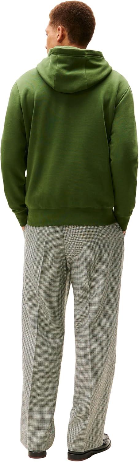 imageTommy Hilfiger mens Medium Weight Cotton Hoodie Sweatshirt With Printed Logo and DrawstringMountain Pine