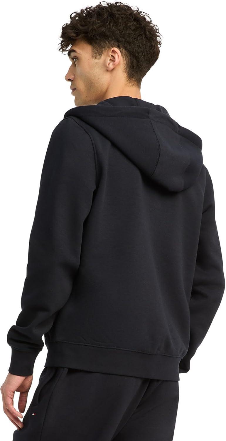 imageTommy Hilfiger mens Medium Weight Fleece Full Zip Up HoodieDesert Sky
