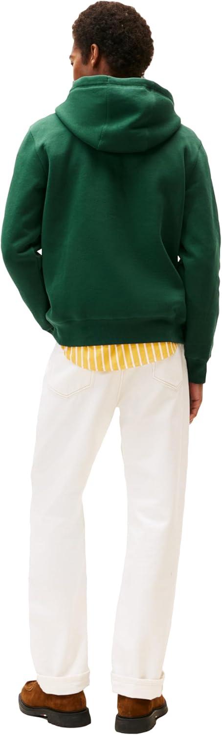 imageTommy Hilfiger mens Medium Weight Fleece Hoodie Sweatshirt With Embroidered Logo Also Available in Big ampamp TallOrnamental Green