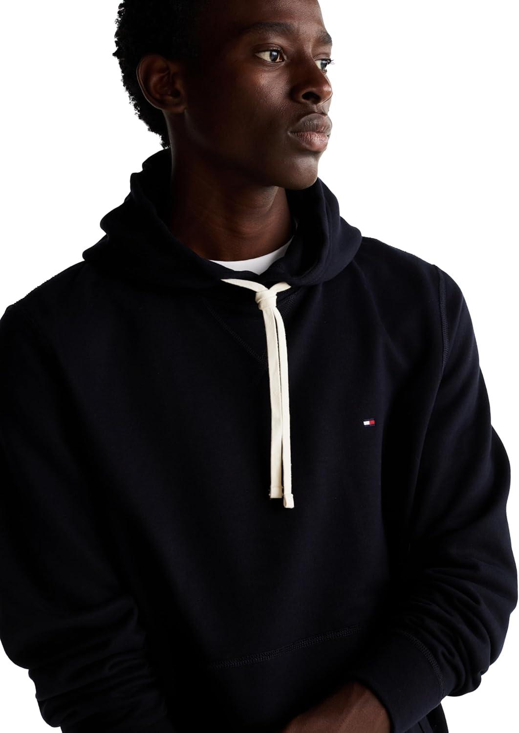imageTommy Hilfiger mens Medium Weight Solid Fleece Hoodie Sweatshirt Also Available in Big ampamp TallDesert Sky