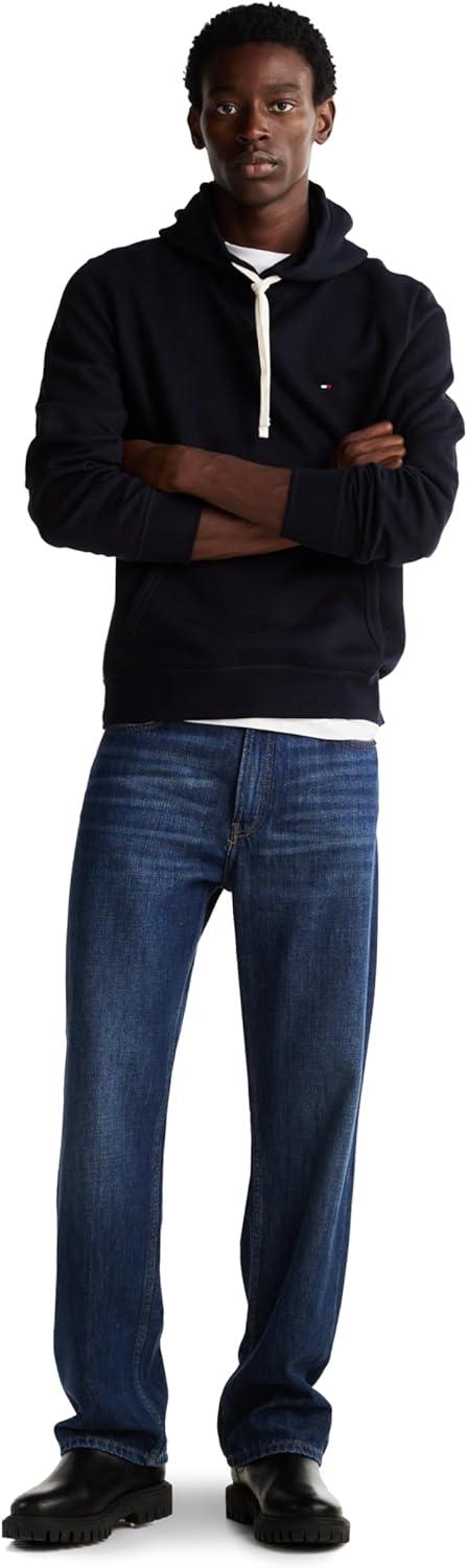 imageTommy Hilfiger mens Medium Weight Solid Fleece Hoodie Sweatshirt Also Available in Big ampamp TallDesert Sky