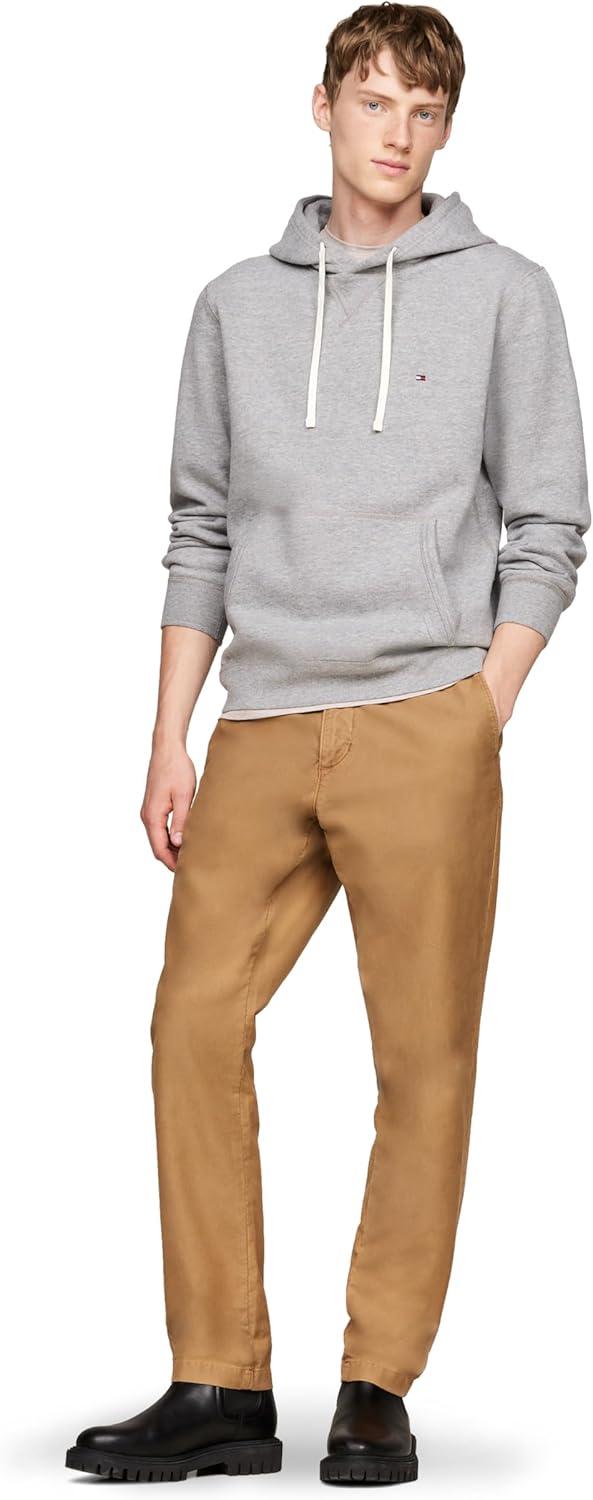 imageTommy Hilfiger mens Medium Weight Solid Fleece Hoodie Sweatshirt Also Available in Big ampamp TallMedium Grey Heather