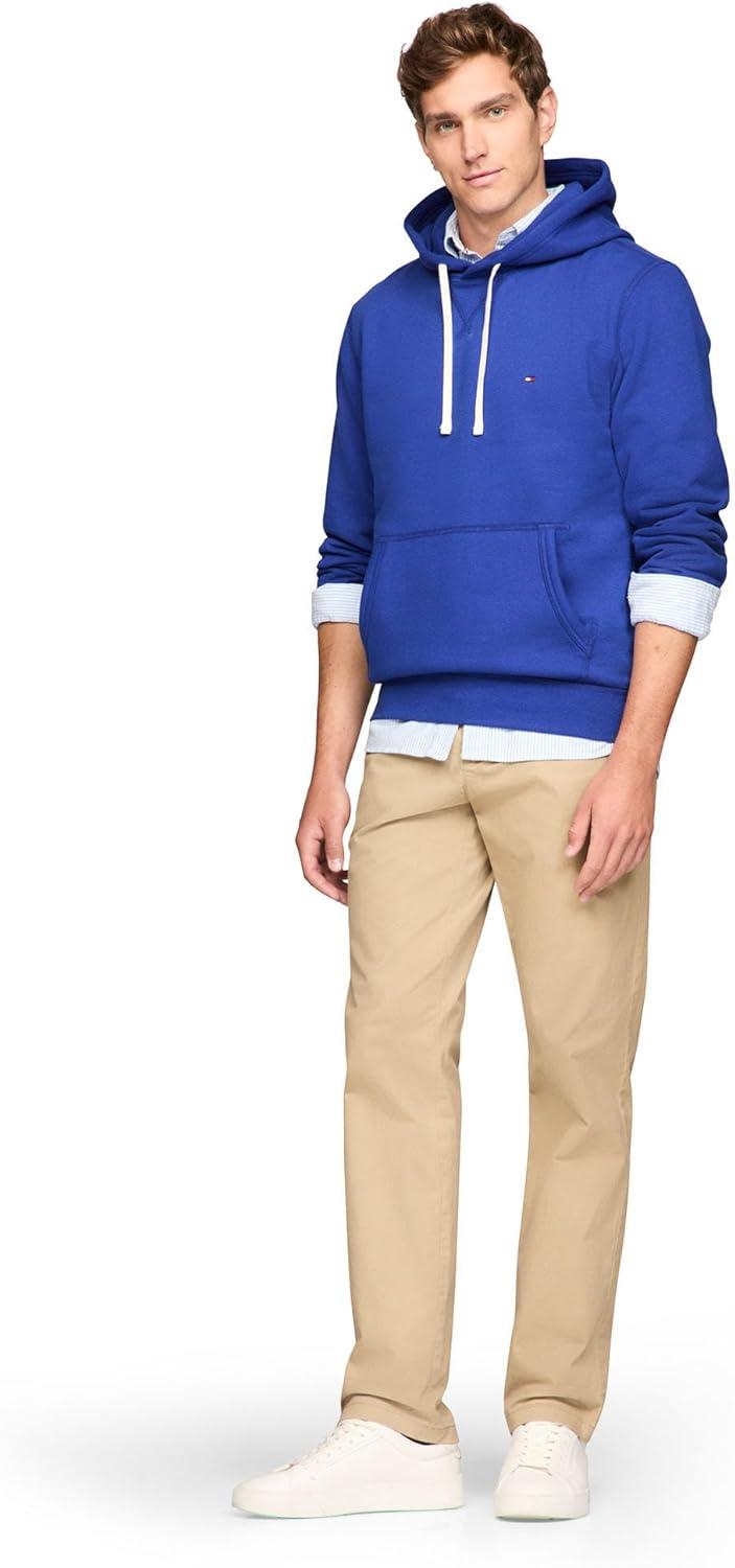imageTommy Hilfiger mens Medium Weight Solid Fleece Hoodie Sweatshirt Also Available in Big ampamp TallWedge Blue