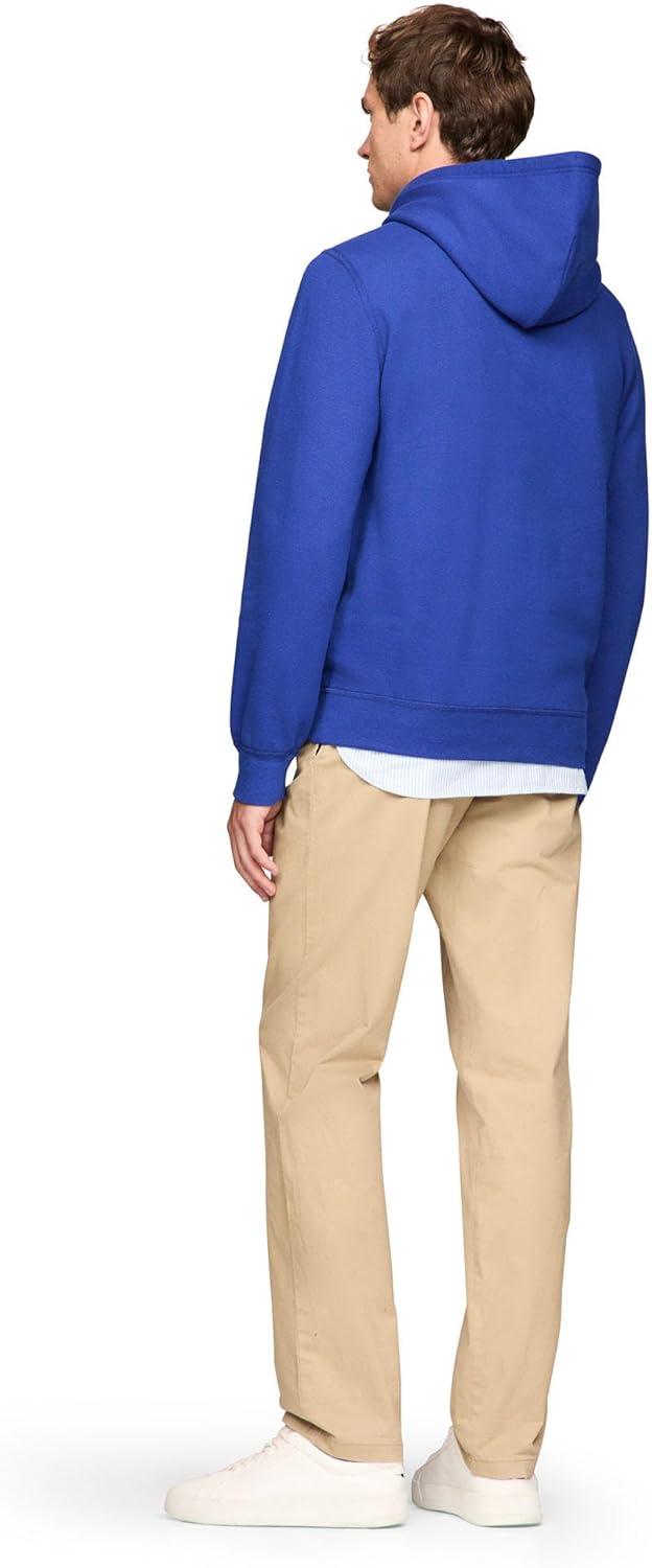 imageTommy Hilfiger mens Medium Weight Solid Fleece Hoodie Sweatshirt Also Available in Big ampamp TallWedge Blue