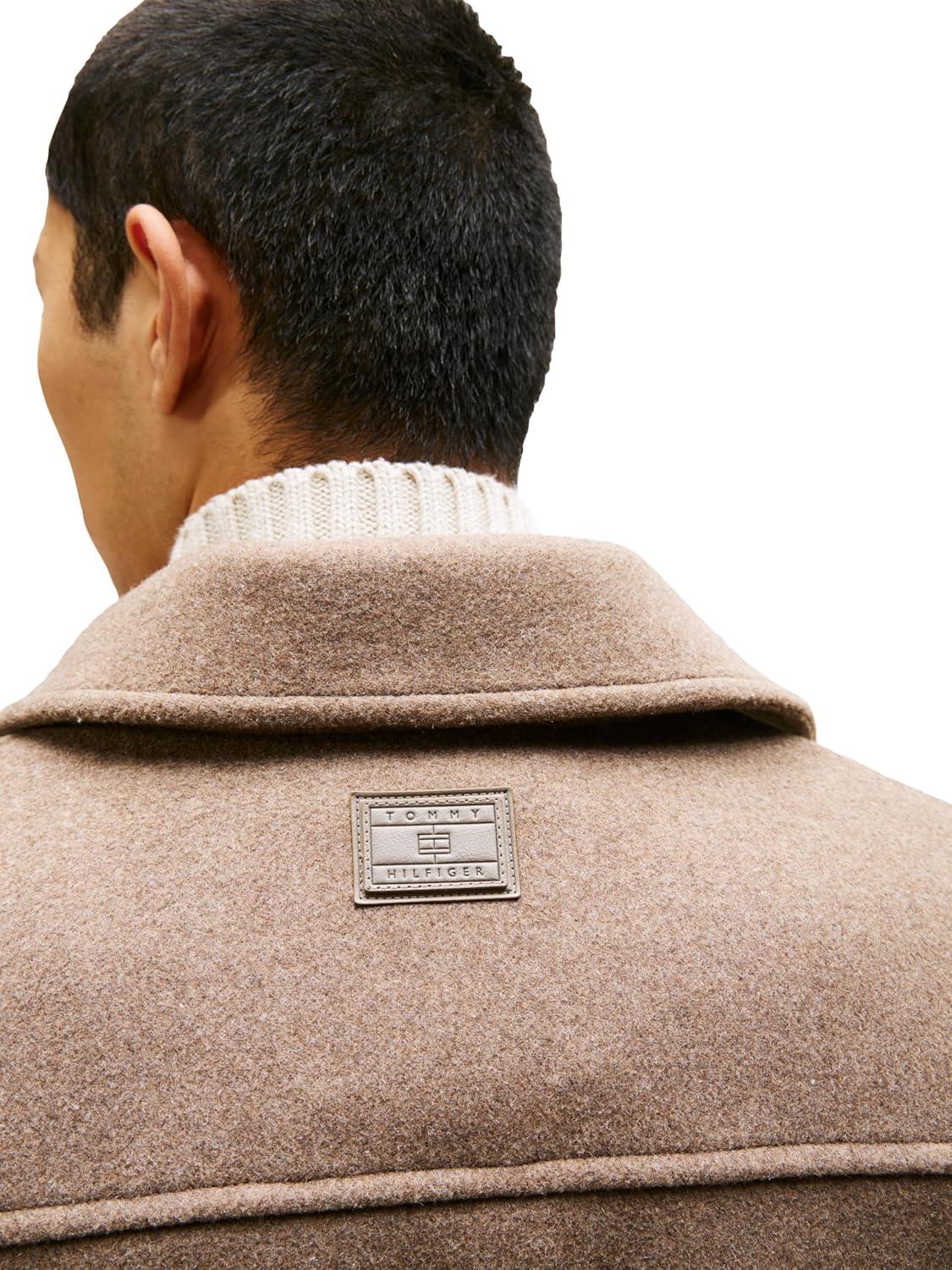imageTommy Hilfiger mens Wool Jacket With Four Pocket and Button DetailsCoastal Taupe