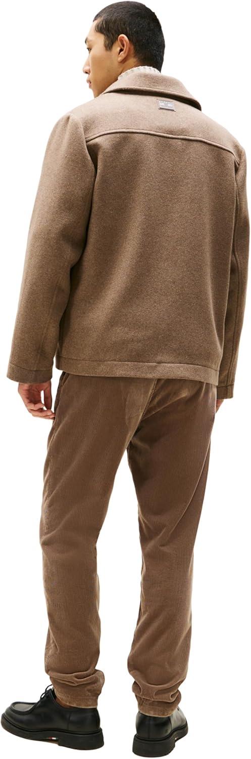 imageTommy Hilfiger mens Wool Jacket With Four Pocket and Button DetailsCoastal Taupe