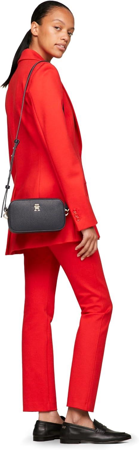 imageTommy Hilfiger womens Emblem Camera Crossbody BagSpace Blue