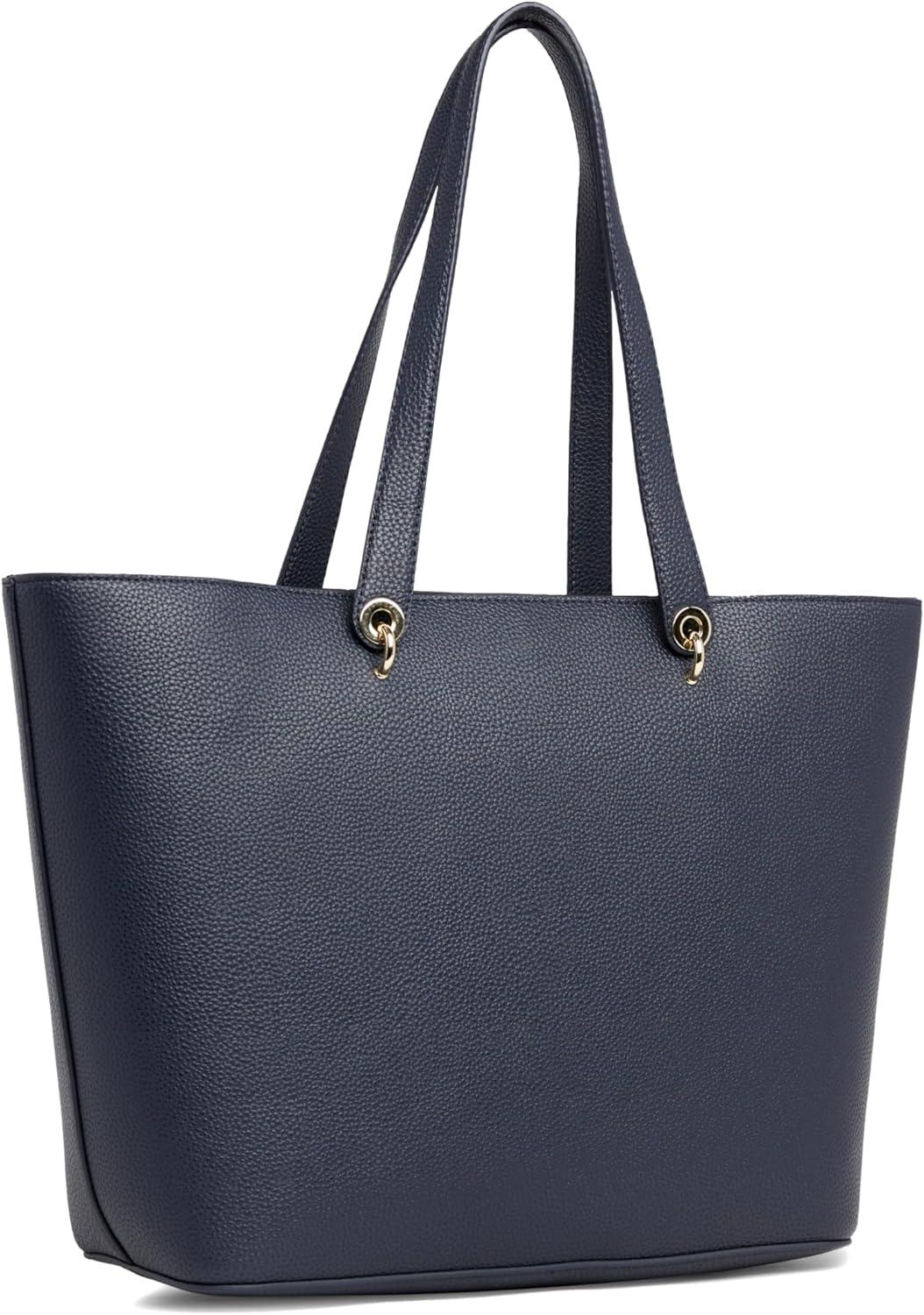 imageTommy Hilfiger womens Emblem Tote Bag With ZipperSpace Blue