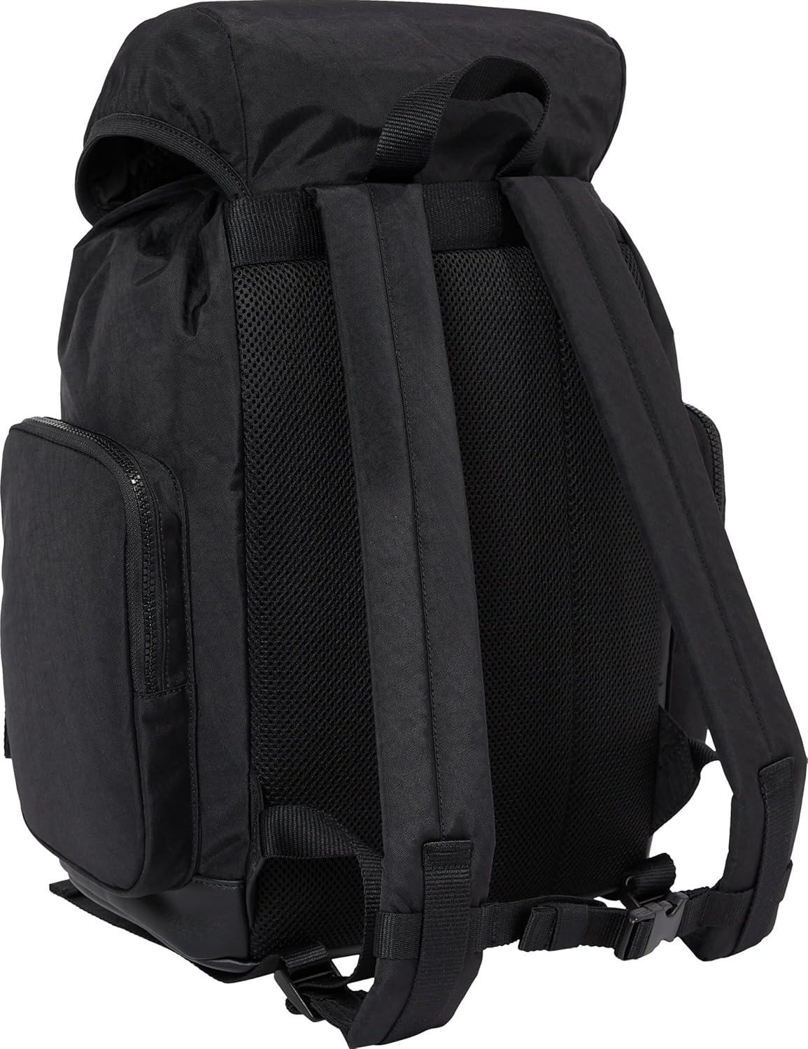 imageTommy Jeans Mens Daily Elevated Flap Backpack BlackBlack
