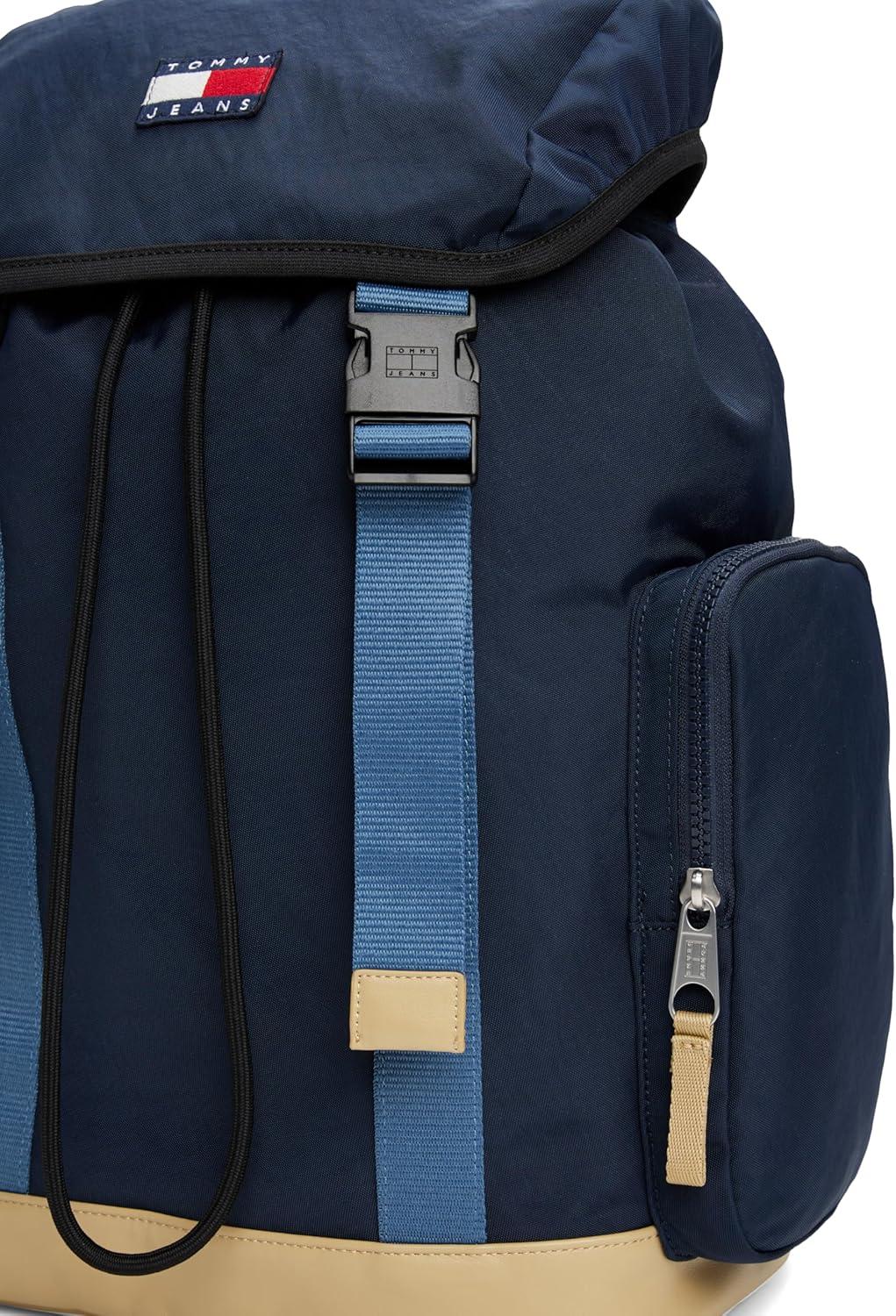 imageTommy Jeans Mens Daily Elevated Flap Backpack BlackDark Night Navy