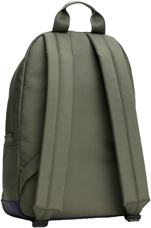 imageTommy Jeans Mens Essential Daily Dome Backpack MYSTIC PEBBLE One SizePewter GreenBlack