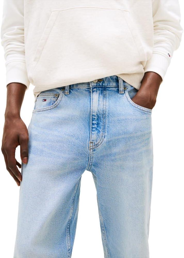 imageTommy Jeans Mens Regular Straight Stretch JeansDenim Light