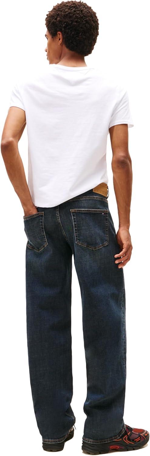 imageTommy Jeans Mens Relaxed Straight Stretch JeansDenim Dark