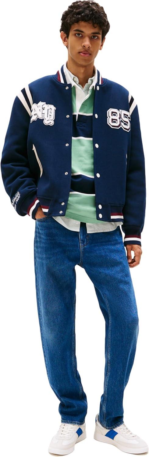 imageTommy Jeans Mens Relaxed Tapered Stretch JeansDenim Dark