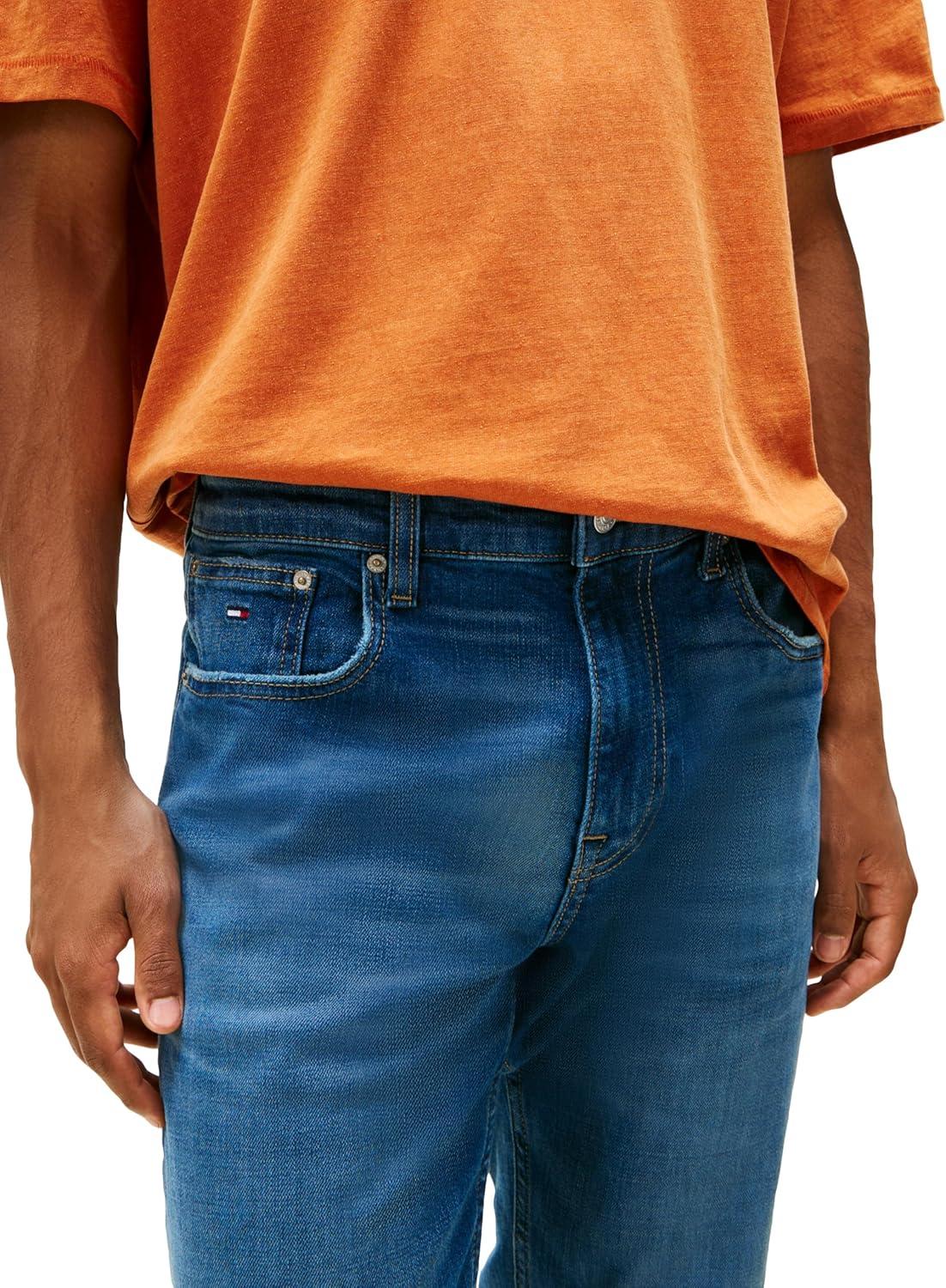 imageTommy Jeans Mens Slim Fit Stretch JeansDenim Dark