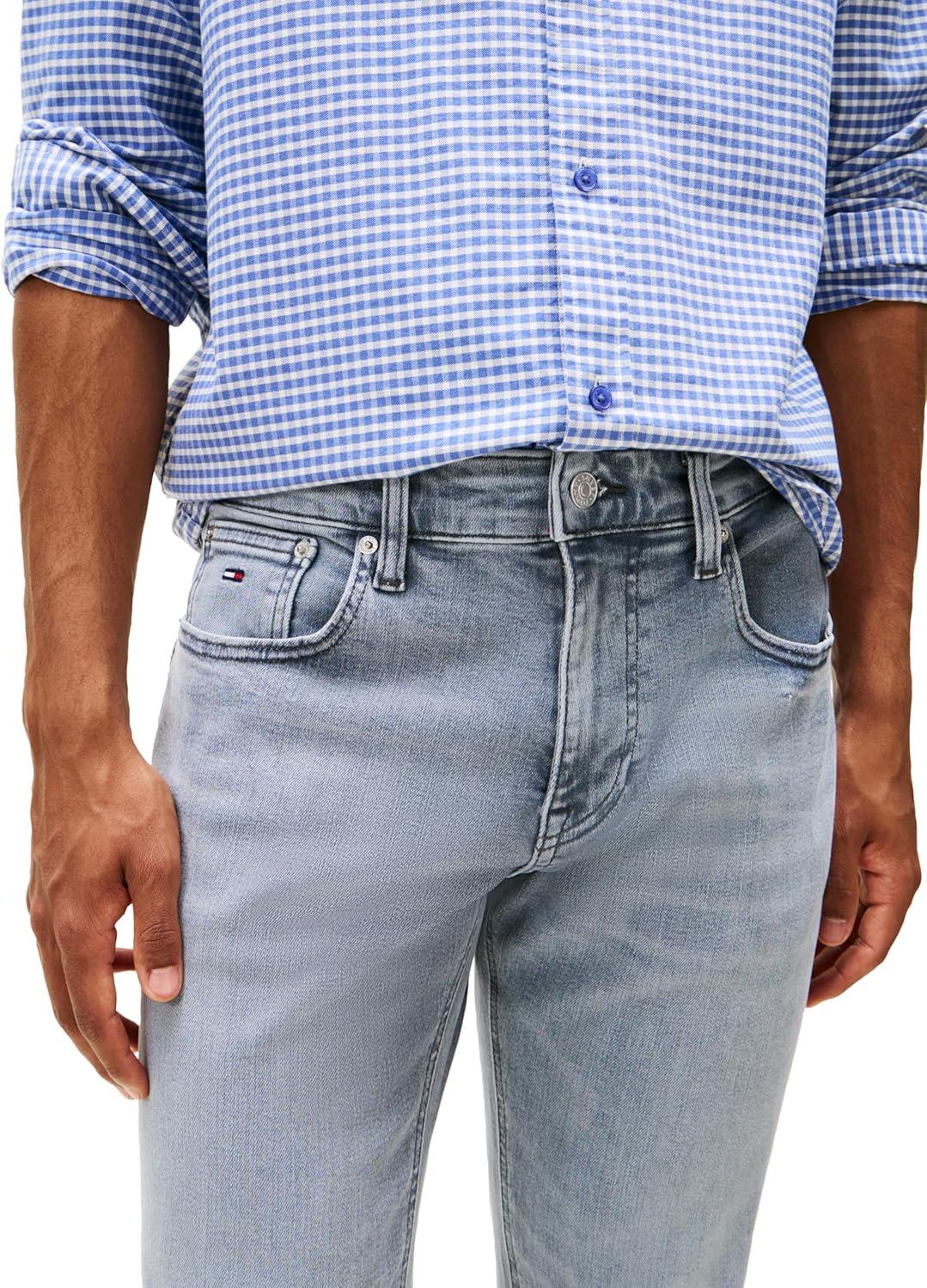 imageTommy Jeans Mens Slim Fit Stretch JeansDenim Grey
