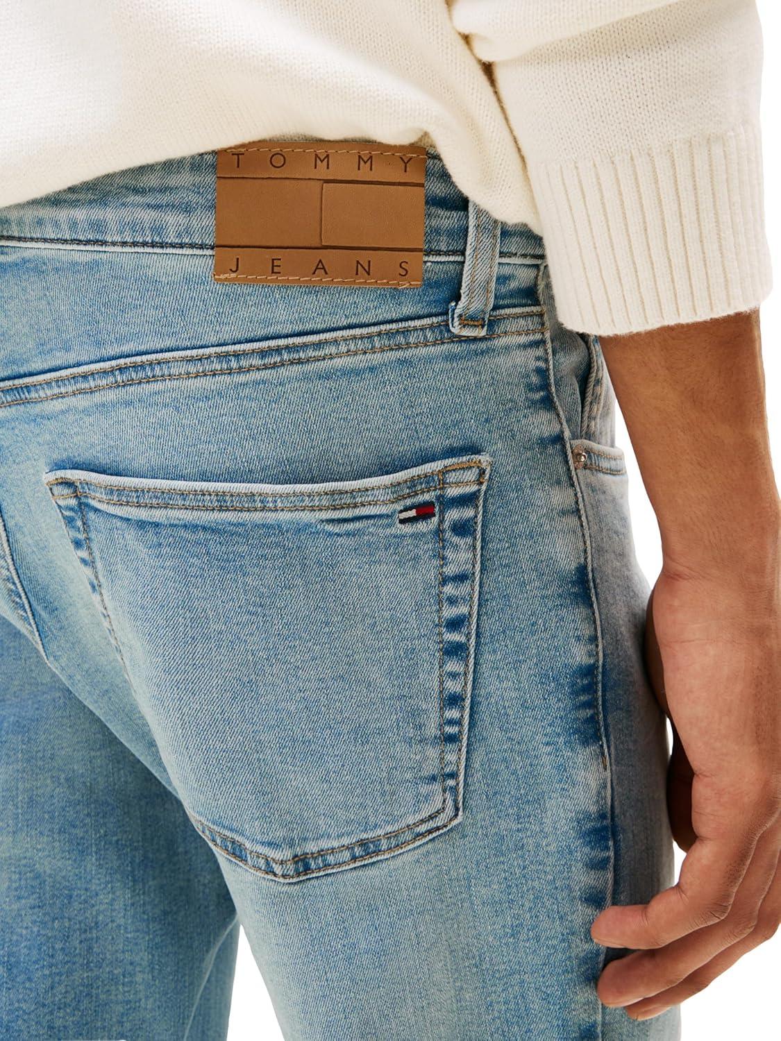 imageTommy Jeans Mens Slim Fit Stretch JeansDenim Light