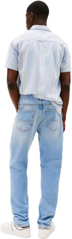 imageTommy Jeans Mens Slim Straight Stretch JeansDenim Light