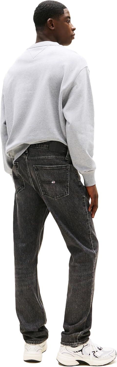 imageTommy Jeans Mens Slim Straight Stretch JeansDenim Washed Black