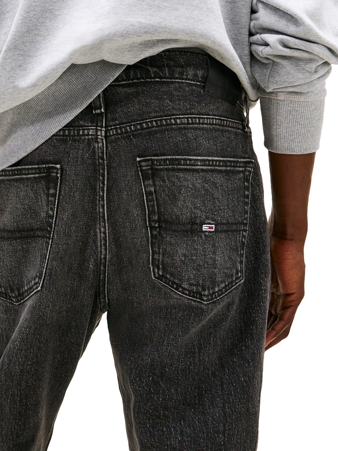 imageTommy Jeans Mens Slim Straight Stretch JeansDenim Washed Black