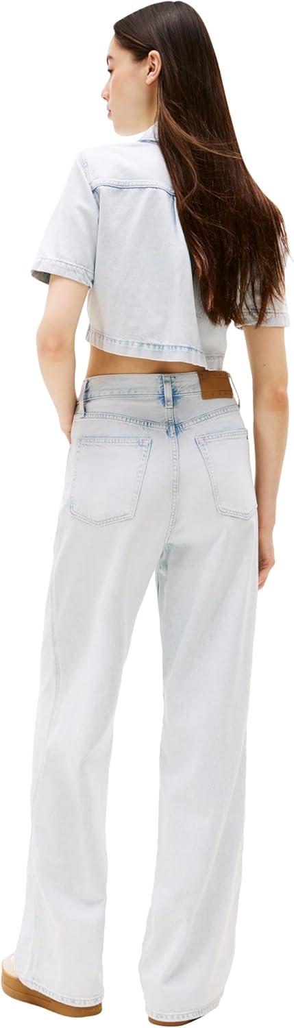 imageTommy Jeans Womens Claire High Rise Wide Leg JeansDenim Ultra Light
