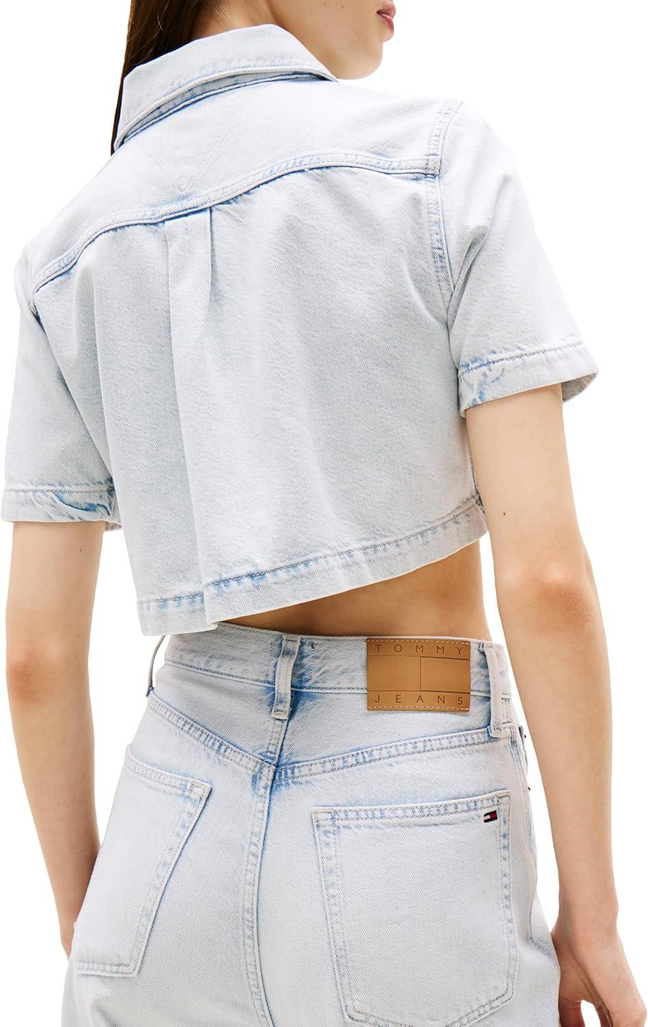 imageTommy Jeans Womens Claire High Rise Wide Leg JeansDenim Ultra Light
