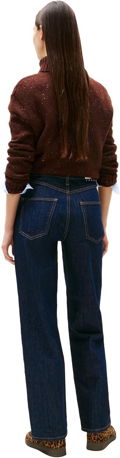 imageTommy Jeans Womens Layla High Rise Slim Straight JeansDeep Denim Dark