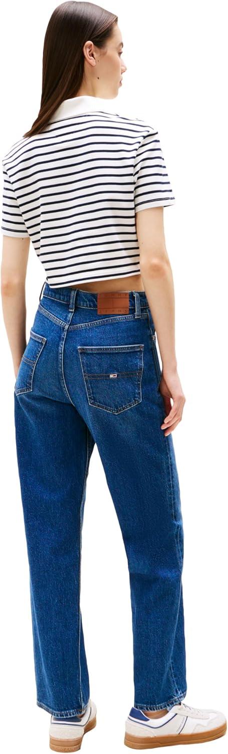 imageTommy Jeans Womens Layla High Rise Slim Straight JeansDenim Dark