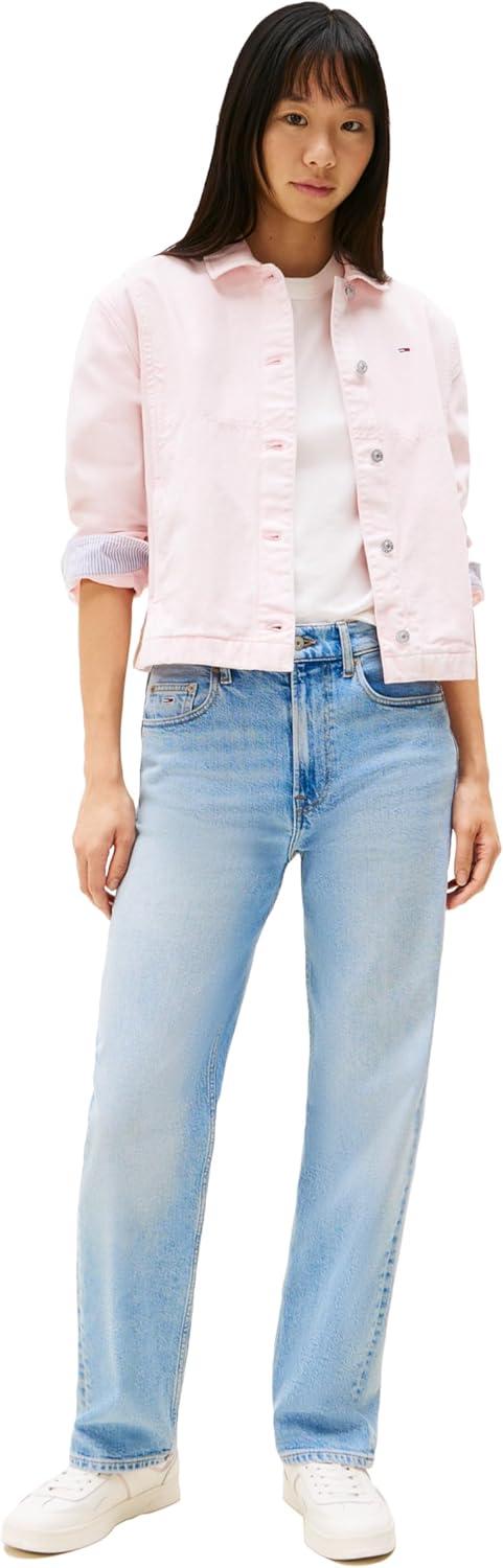 imageTommy Jeans Womens Layla High Rise Slim Straight JeansDenim Light