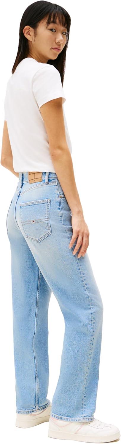 imageTommy Jeans Womens Layla High Rise Slim Straight JeansDenim Light