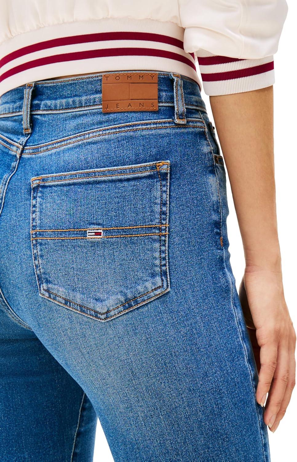 imageTommy Jeans Womens Sylvia High Rise Flare JeansDenim Medium